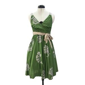 ANTHROPOLOGIE LITHE RIVER OF GRASS DRESS